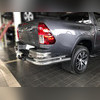 Защита заднего бампера "уголки" 76 / 43 мм Toyota Hilux 2020-нв