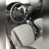 Авточехлы из экокожи Hyundai Solaris 1 2010-2017 (седан, задние спинка и сиденье сплошные)