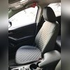 Авточехлы экокожа-ромб Mazda 3 BM 2013-2019 (хэтчбек)