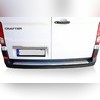 Накладка на задний бампер (нержавеющая сталь) Volkswagen Crafter 2017-нв (матированная)