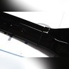 Сплиттер (спойлер) переднего бампера с клыками Kia K5 2020-нв (4 части) "черный глянец"