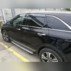 Дефлекторы, ветровики окон с нержавеющим молдингом Honda Accord 2014-2018 (4 части)