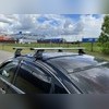Багажник на крышу в штатные места, модель "Крыло" Mazda CX-9 2016-нв (с замком)