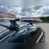 Багажник на крышу в штатные места, модель "Крыло" Mazda CX-9 2016-нв (с замком)