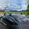 Багажник на крышу в штатные места, модель "Крыло" Hyundai Solaris хэтчбек 2011-2016 с замком