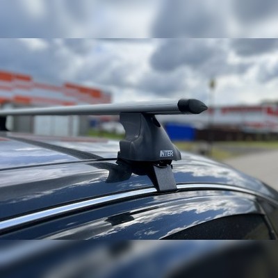 Багажник на крышу в штатные места, модель "Крыло" Hyundai i30 2011-2016 (с замком)