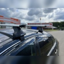 Багажник на крышу в штатные места, модель "Крыло" Mazda CX-5 2011-2016 (с замком)