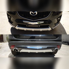 Накладки на бампер перед, зад Mazda CX5 2013-2016