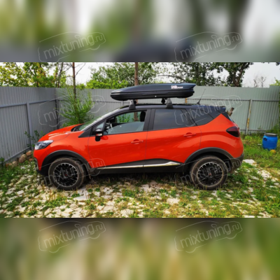 Бокс аэродинамический черный карбон "Sport" двухсторонние открытие 180х79х33см, 330 л