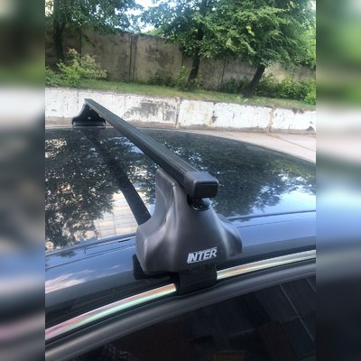 Багажник на крышу за дверной проём (прямоугольные поперечины)Volkswagen Polо 2009-2019 (с секреткой)