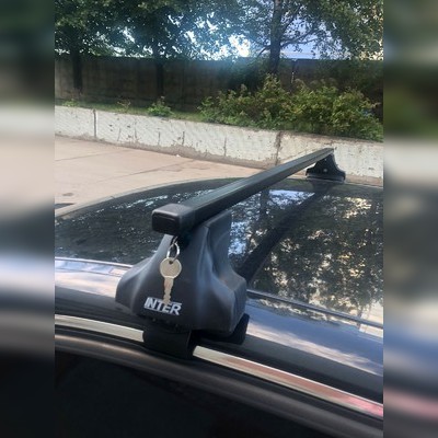 Багажник на крышу за дверной проём (прямоугольные поперечины) Daewoo Matiz (с замком)