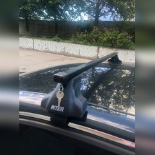 Багажник на крышу за дверной проём (прямоугольные поперечины) Hyundai Sonata Tagaz (с замком)