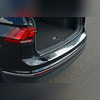 Накладка на задний бампер Volkswagen Tiguan 2016-2023 (нержавеющая сталь)