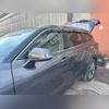 Дефлекторы, ветровики окон с нержавеющим молдингом Toyota Highlander 2020-нв (6 частей)