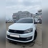 Накладки на зеркала Volkswagen Polo 2009-2020 (м-стиль) черный глянец