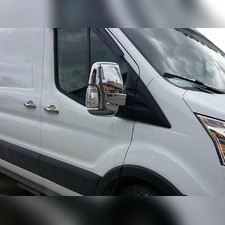 Накладки на зеркала (ABS хром) Ford Transit 2014-нв