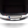Накладка на задний бампер (нержавеющая сталь) "3 части" Volkswagen Tiguan 2007-2015