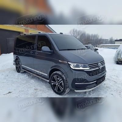 Молдинги на двери Volkswagen T6.1 Multivan 2020-нв "короткая база, 1 сдвижная дверь"