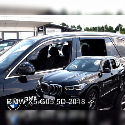 Дефлекторы окон вставные (дымчатые) BMW X5 G05 2018-нв