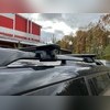 Аэродинамические поперечины на рейлинги Toyota Corolla 2012-нв "Титан Крыло Black" с секреткой