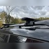 Аэродинамические поперечины на рейлинги Toyota Sienna 2020-нв "Титан Крыло Black" с секреткой