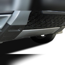 Диффузор на передний бампер Renault Duster 2018-нв (ABS пластик, серый)