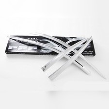 Дефлекторы окон Hyundai i40 2011-2016 седан, Оригинал, Корея (ABS хром)