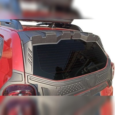Спойлер и накладки на заднее стекло Renault Duster 2018-нв