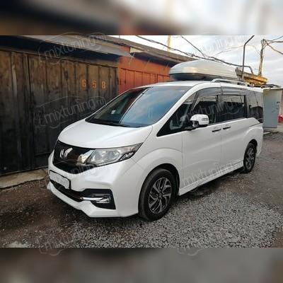 Рейлинги продольные Honda Stepwgn 2015-2021 (3-х опорные, серые)