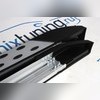 Пороги Volkswagen T6 Multivan 2015-2020 "Dot Line" (короткая база) серебристые