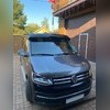 Комплект порогов "Dot Line" Volkswagen T6 Multivan 2015-2020 (короткая база) серебристые