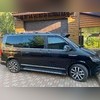 Комплект порогов "Dot Line" Volkswagen T6 Multivan 2015-2020 (короткая база) серебристые