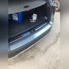 Накладка на задний бампер Mercedes-Benz GLC-class 2015-нв (нержавеющая сталь)