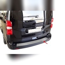 Накладка на задний бампер с загибом Opel Zafira Life 2019-нв (матовая) для базы L1/L2