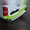 Накладка на задний бампер с загибом Toyota ProAce 2017-нв (матовая) для базы L1/L2