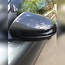 Накладки на зеркала Mercedes-Benz E-class W213 2016-нв (натуральный карбон)