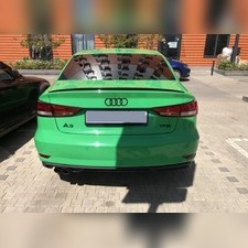 Спойлер крышки багажника Audi A3 2013-2019 (чёрный глянец)