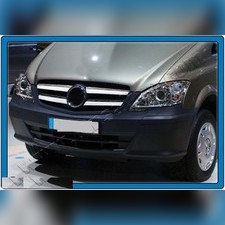 Накладки на решетку радиатора Mercedes-Benz Vito W639 2010-2014 (узкие) (нержавеющая сталь)