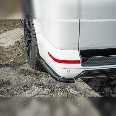 Элероны на задний бампер Volkswagen T6.1 Caravelle 2020-2025 (2 части) чёрный