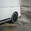 Элероны на задний бампер Volkswagen T6.1 Caravelle 2020-2025 (2 части) чёрный