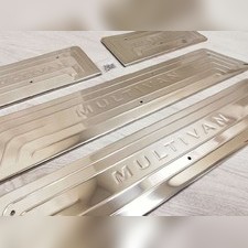 Накладки на пороги Volkswagen T5 Multivan 2003-2015 (матовые)