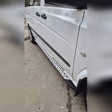 Пороги, ступени Mercedes-Benz W447 2014 - н.в.(длинная база, 260 см, цвет серебро)