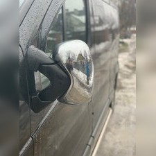 Накладки на зеркала Opel Vivaro 2001-2014 (ABS-хром)