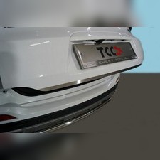 Накладка на нижнюю кромку крышки багажника (нержавеющая сталь) Chery Tiggo 4 PRO 2020-нв