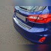 Накладка на задний бампер (нержавеющая сталь) Ford Fiesta Mk7 2017-нв