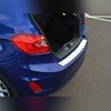 Накладка на задний бампер (нержавеющая сталь) Ford Fiesta Mk7 2017-нв