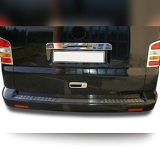 Накладка на задний бампер (полированная с гравировкой "Multivan ") Volkswagen T5 Multivan 2003-2015