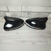 Накладки на зеркала Mercedes-Benz C-class W205 2014-2021 (ABS, чёрный глянец)