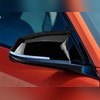 Накладки на зеркала (ABS чёрный глянец) BMW 2 F22 2014-2017 "седан"