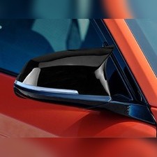 Корпуса зеркал BMW 3 F30 2011-2018 (ABS чёрный глянец)
